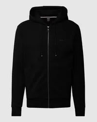 HUGO BOSS Sweatjacke mit Kapuze Modell 'Seeger Black