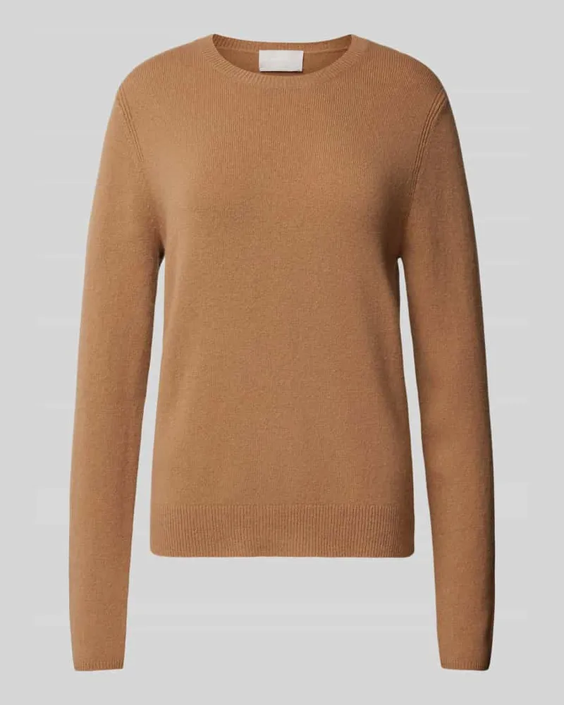 hemisphere Kaschmirpullover mit Rundhalsausschnitt Camel