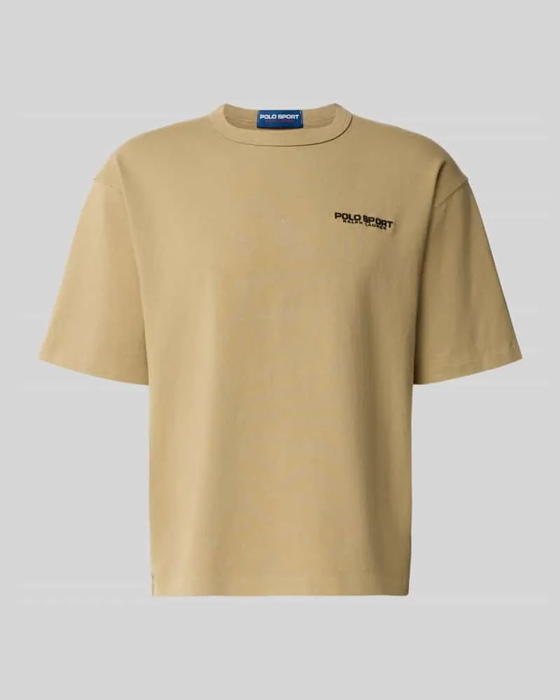 Ralph Lauren Regular Fit T-Shirt aus reiner Baumwolle Modell '10/1 Beige