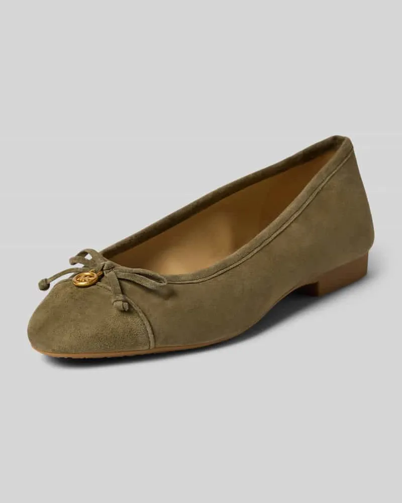 Michael Kors Ballerina aus echtem Leder Modell 'Piper Khaki