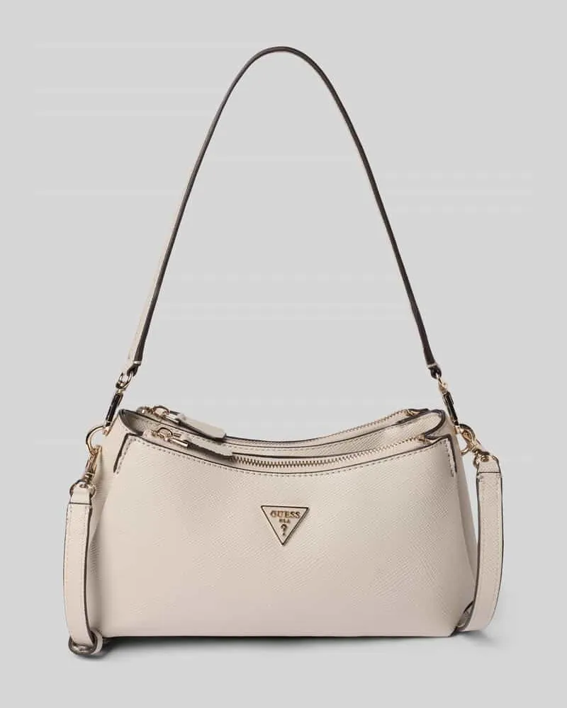 Guess Shoulder Bag in Leder-Optik Modell 'NOELLE Taupe