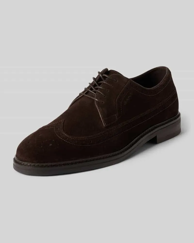 Gant Schnürschuhe aus echtem Leder Modell 'Bidford Dunkelbraun