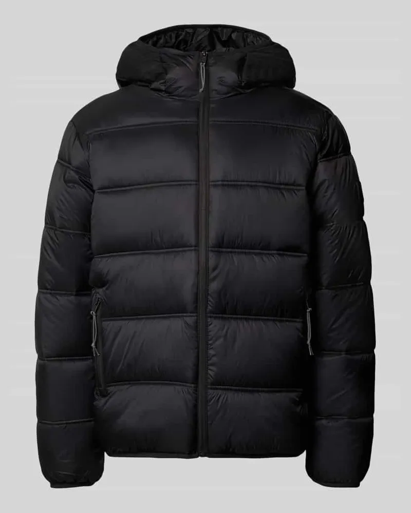 Tommy Hilfiger Regular Fit Steppjacke mit Kapuze Black