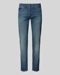 Jack & Jones Slim Fit Jeans im 5-Pocket-Design Modell 'GLENN Jeansblau