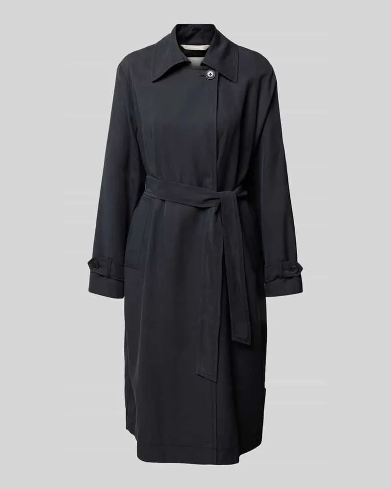 Marc O'Polo Trenchcoat aus Lyocell mit Bindegürtel Black