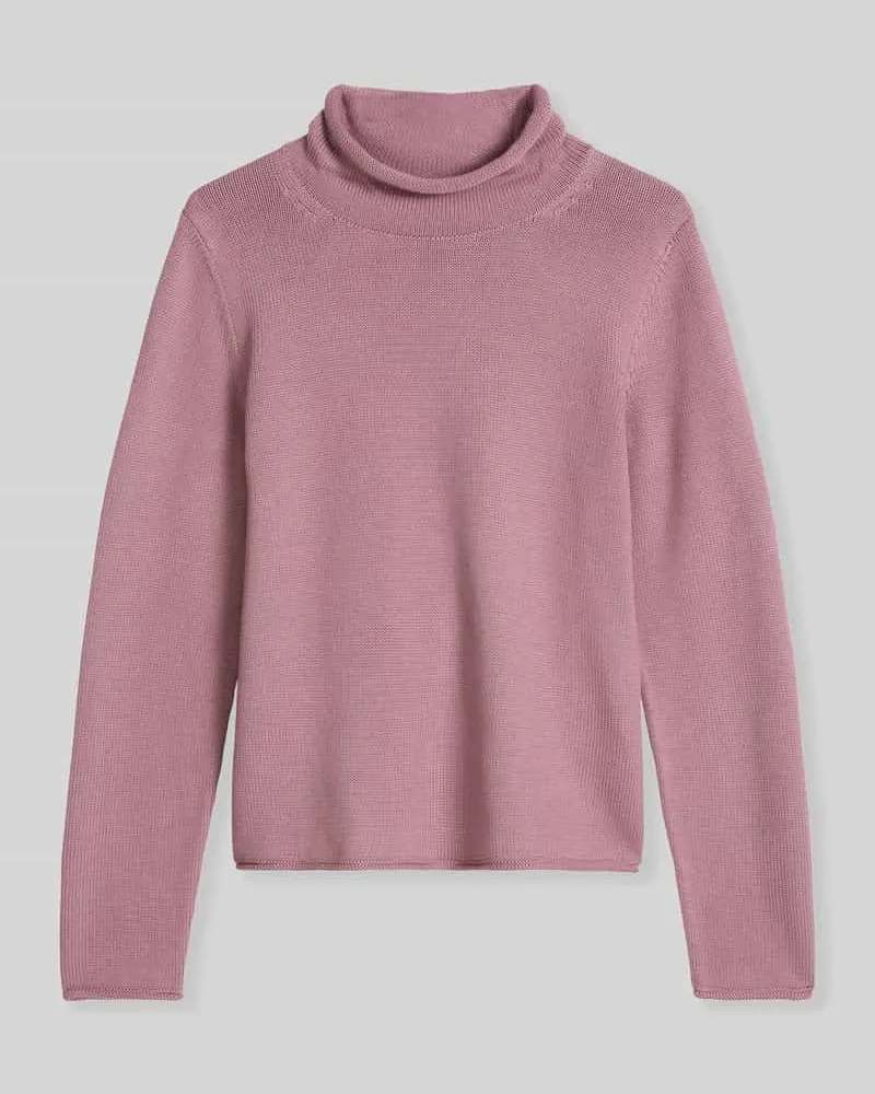 Marc O'Polo Turtleneck aus reiner Baumwolle Mauve