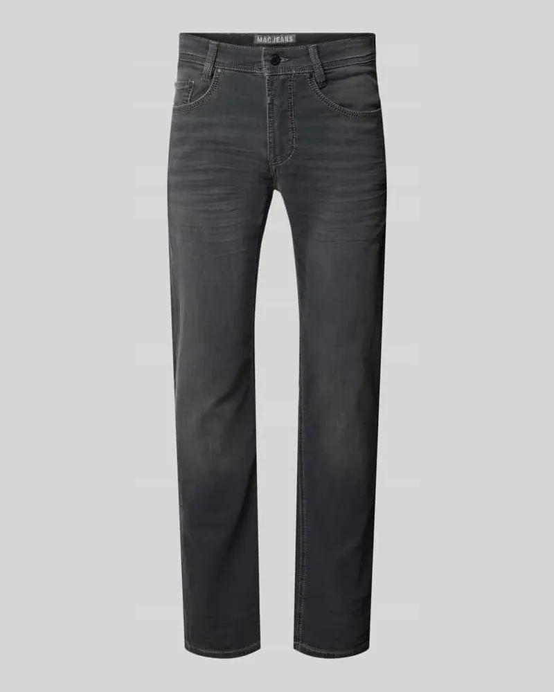 MAC Jeans Jeans im 5-Pocket-Design Modell 'ARNE Dunkelgrau