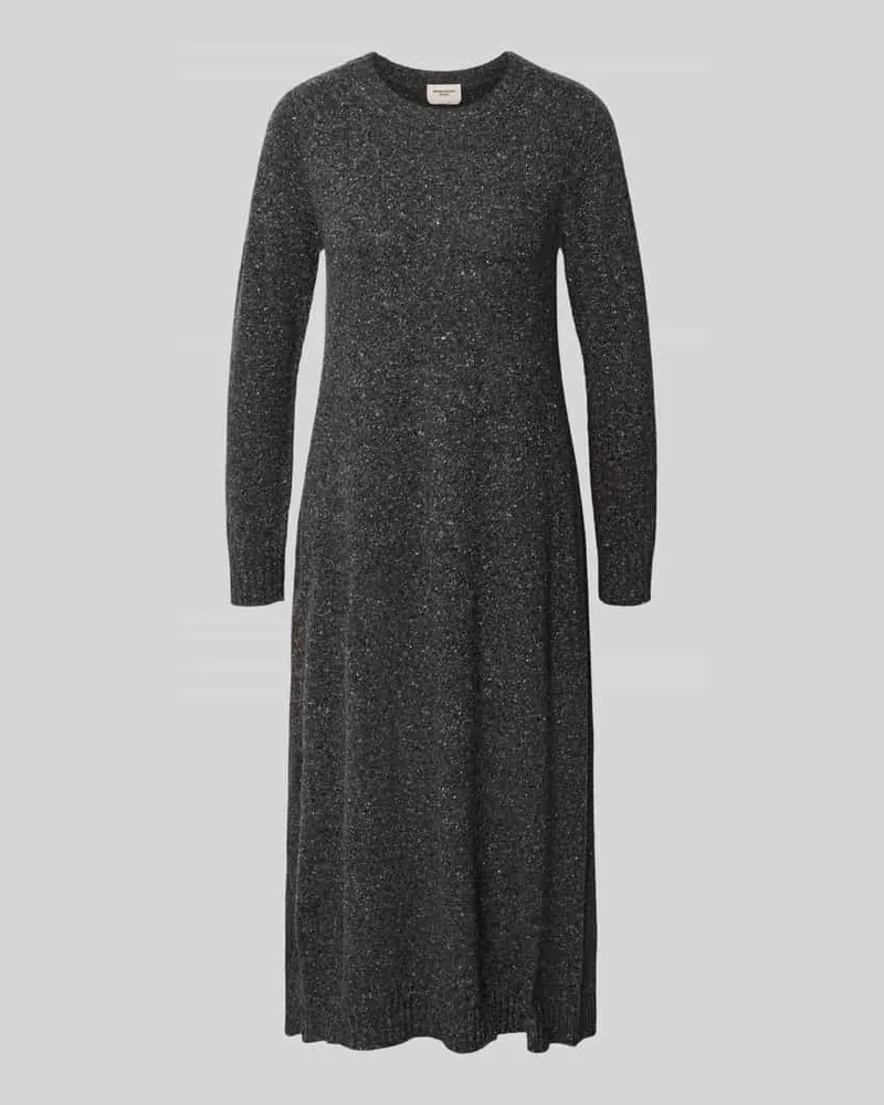 Max Mara Figurbetontes Freizeitkleid aus Woll-Mix mit Seiden-Anteil Modell 'GOCCIA Anthrazit
