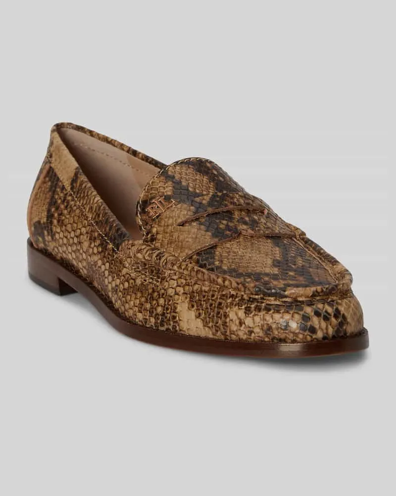 Ralph Lauren Loafer aus echtem Leder Camel