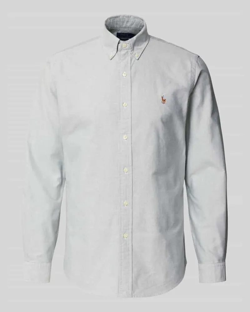 Ralph Lauren Regular Fit Freizeithemd mit Logo-Stitching Modell 'Cub Gruen