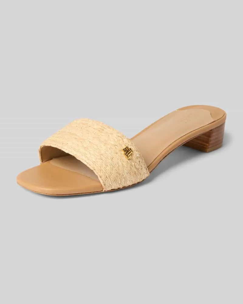 Ralph Lauren Slides mit Label-Detail Modell 'FAY Beige