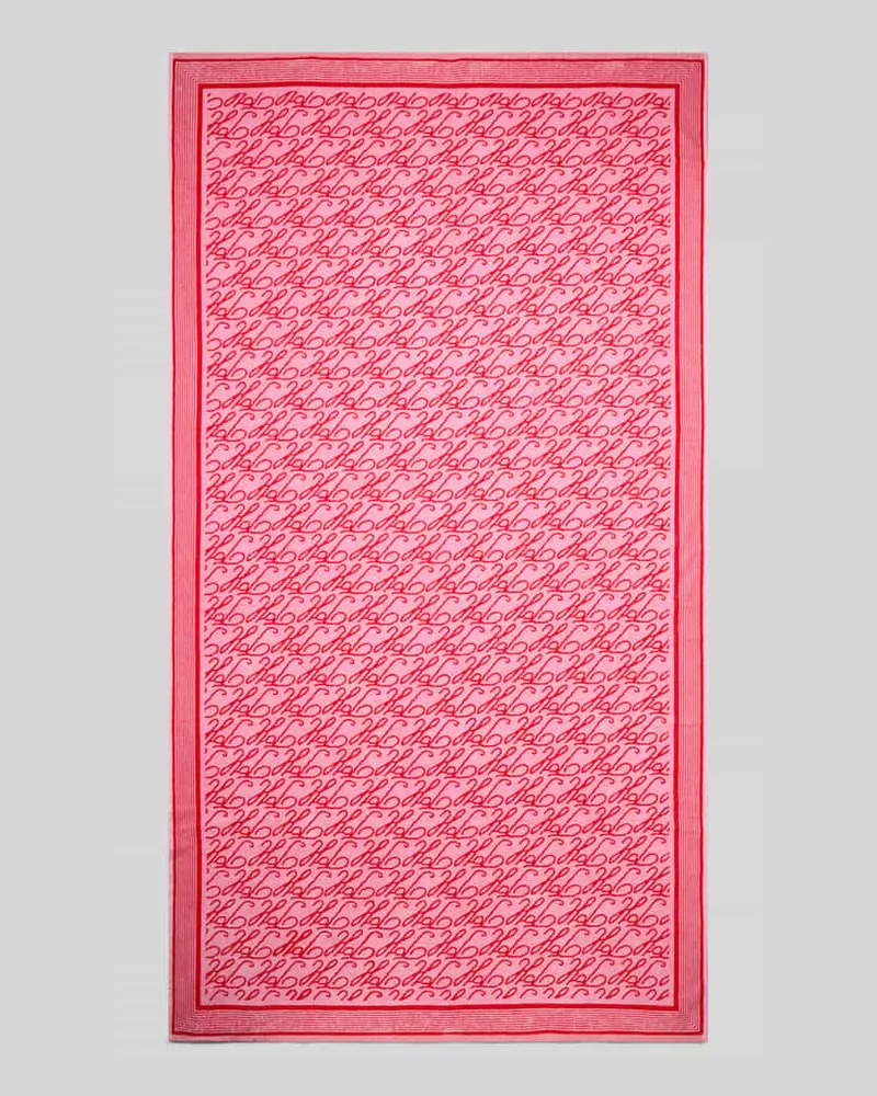 Tommy Hilfiger Handtuch aus reiner Baumwolle Modell 'SCRIPT TOWEL Rosa