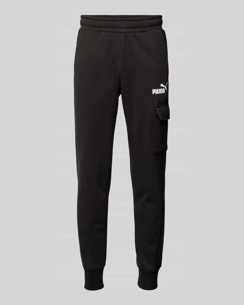 Puma Slim Fit Sweatpants mit Cargotasche Black