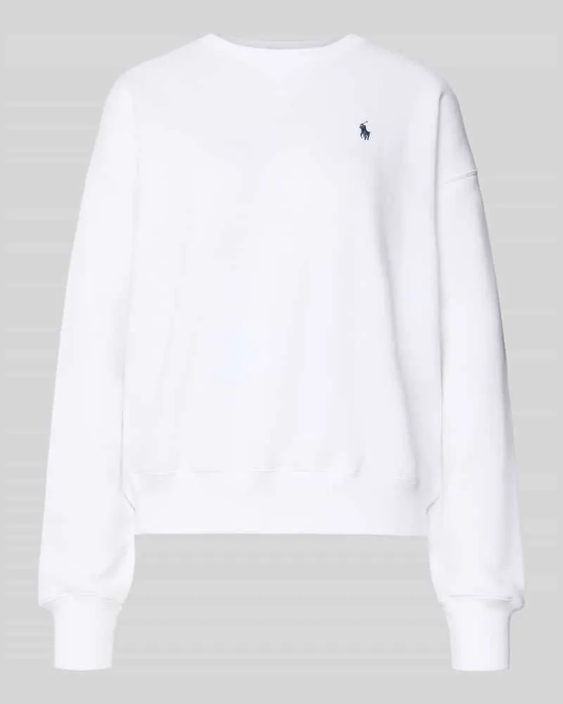 Ralph Lauren Oversized Sweatshirt aus Baumwoll-Mix Weiss