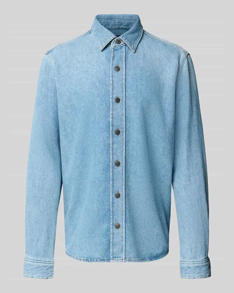 Marc O'Polo Regular Fit Freizeithemd Jeansblau