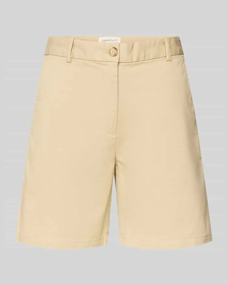 Gant Bermudas mit Gesäßleistentaschen Camel