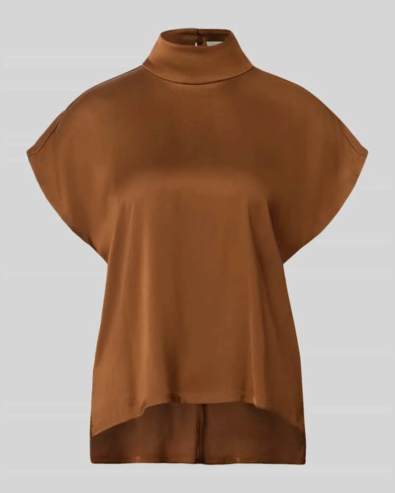 Drykorn Regular Fit Bluse aus Satin Modell 'ALARIA Camel