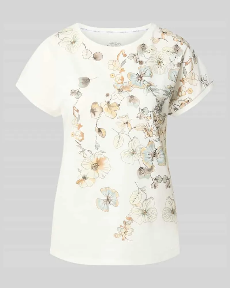 Marc Cain T-Shirt aus reiner Baumwolle Weiss
