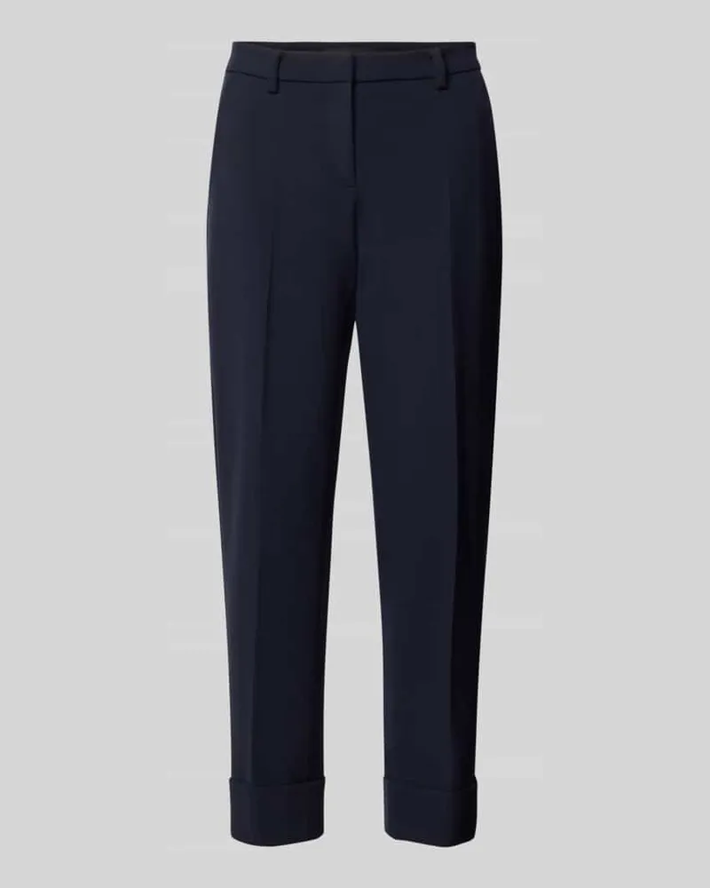 Cambio Regular Fit Schmale Hose mit Viskose-Baumwoll-Anteil Modell 'KRYSTAL Marine