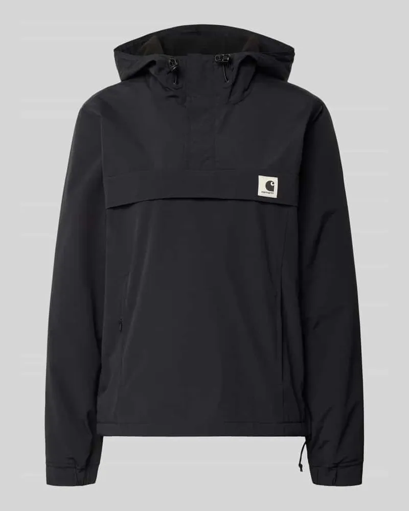 Carhartt WIP Relaxed Fit Windbreaker mit Logo-Patch Modell 'Nimbus Black