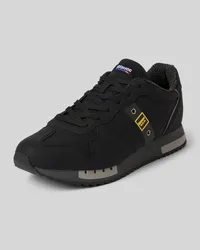 Blauer Sneaker mit Label-Patch Modell 'QUEENS Black