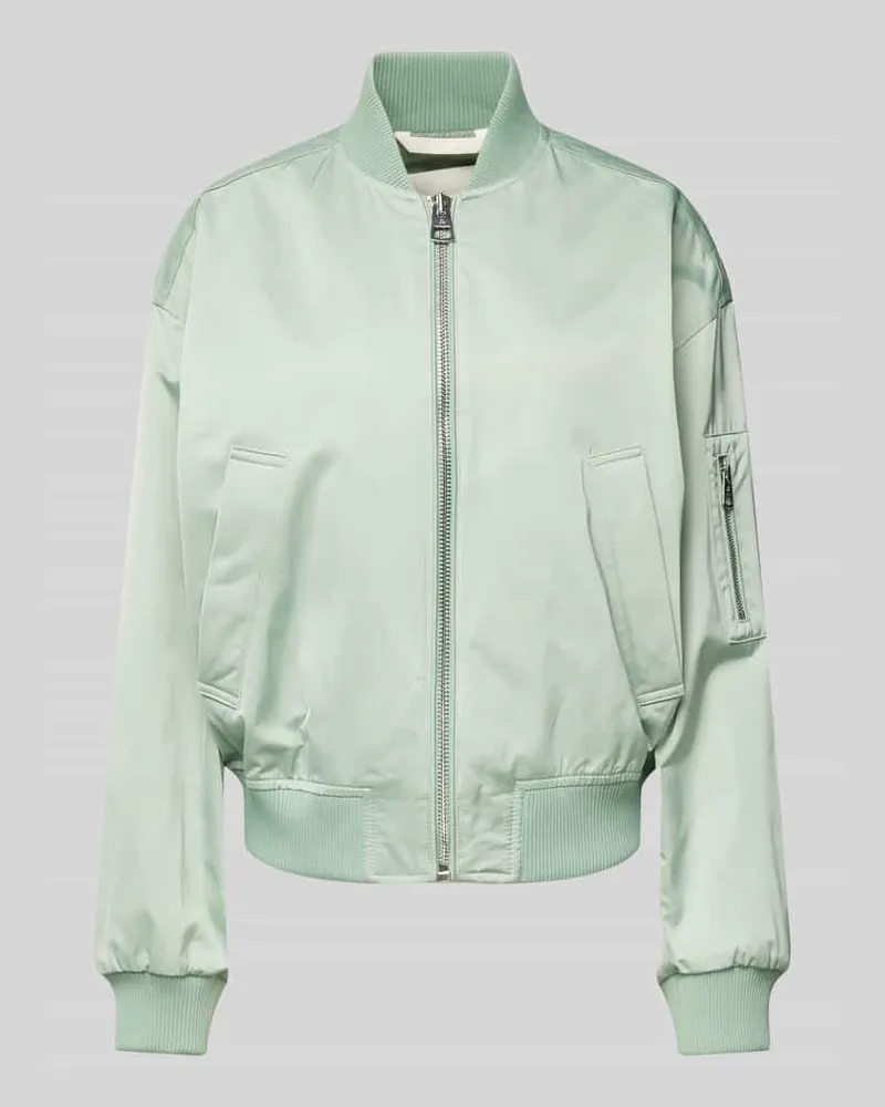Marc O'Polo Regular Fit Blouson im Aviator-Stil aus Twill Mint