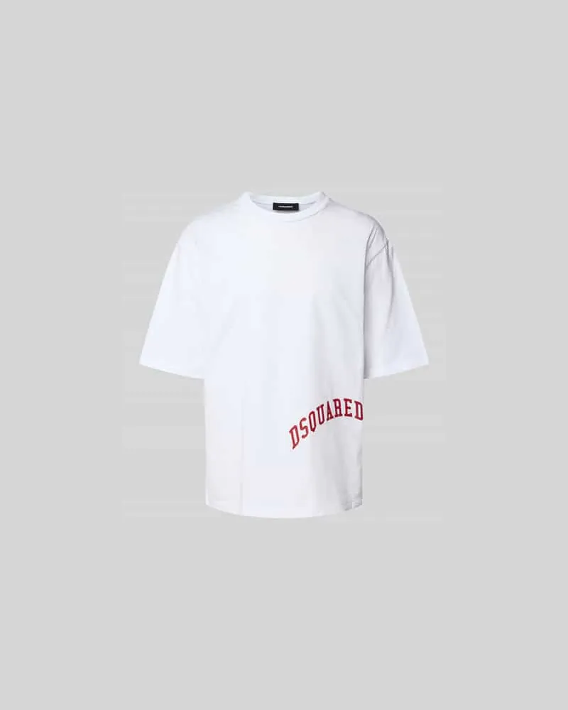 Dsquared2 T-Shirt mit Label-Print Offwhite