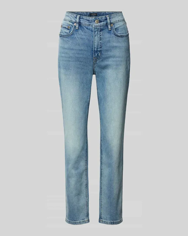 Ralph Lauren Highrise Jeans in Ankle-Länge Jeansblau