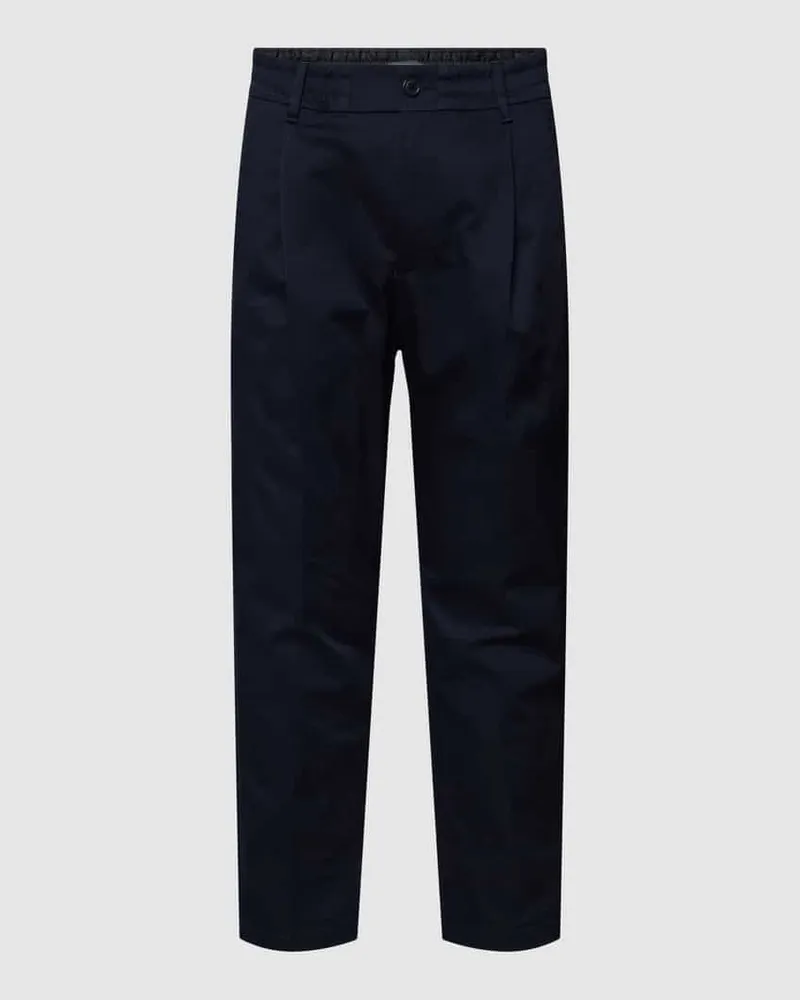 Drykorn Stoffhose mit Bundfalten Modell 'chasy Dunkelblau