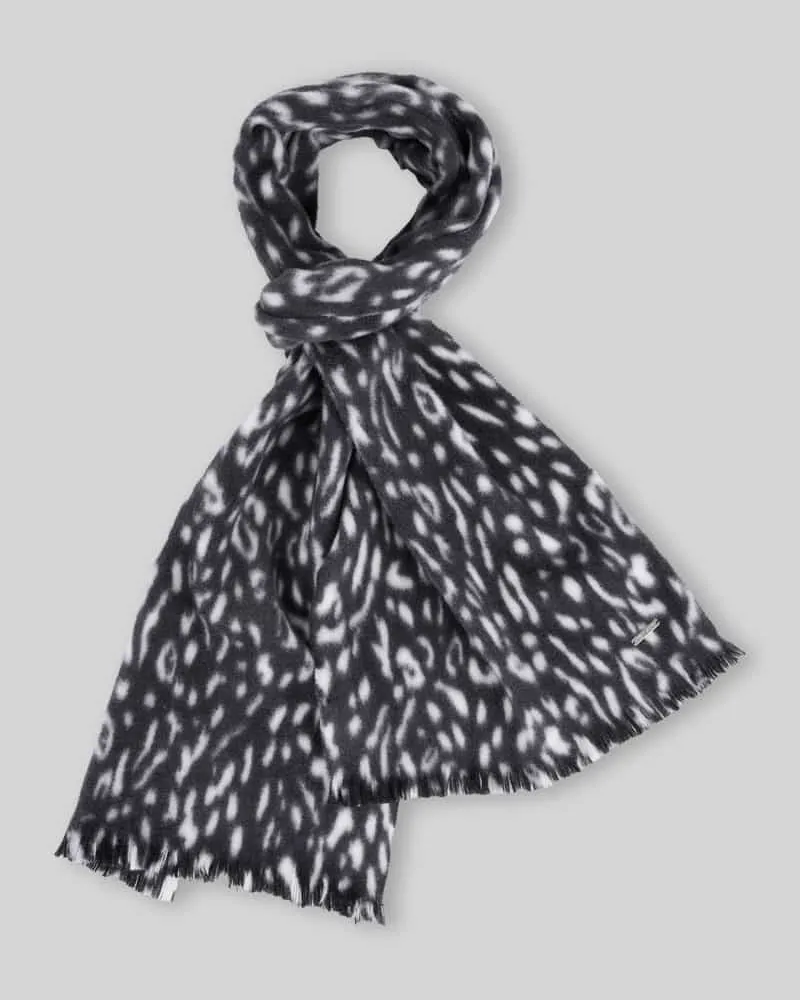 Marc Cain Schal mit Allover Muster Black