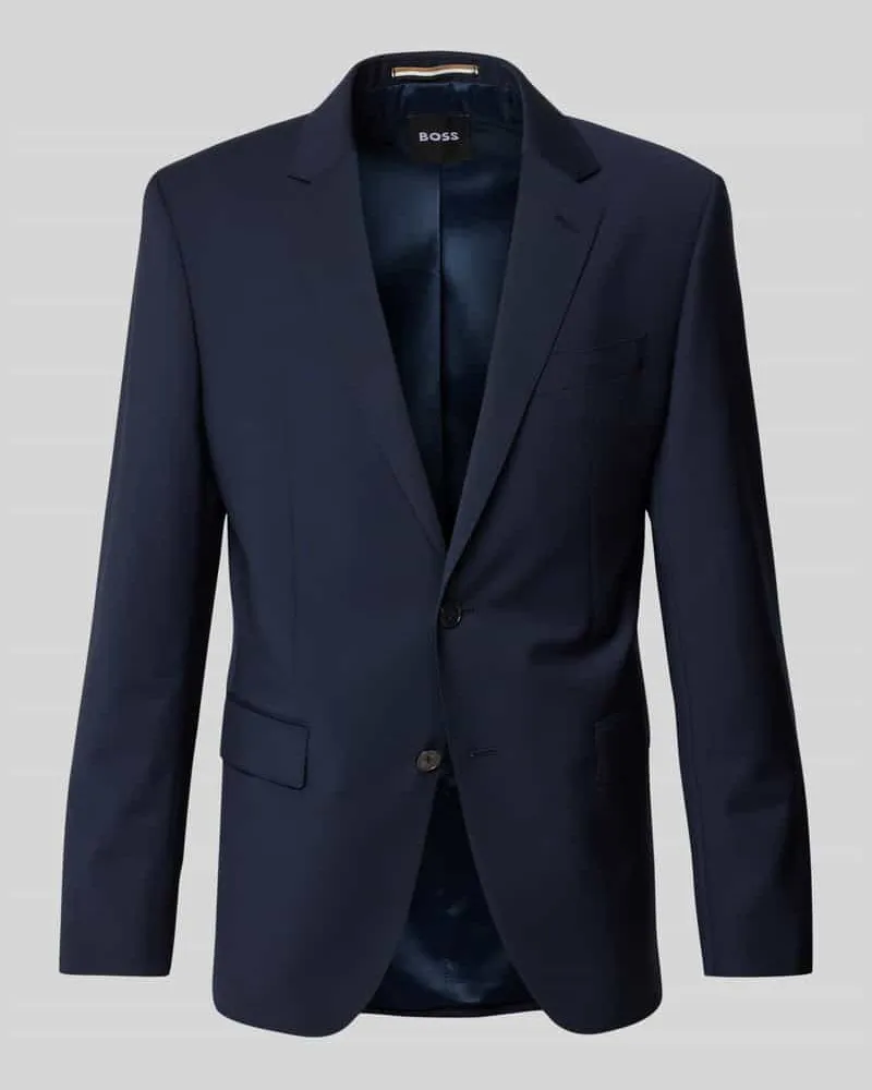 HUGO BOSS Slim Fit 2-Knopf-Sakko mit Kissing Buttons Modell 'Huge Marine