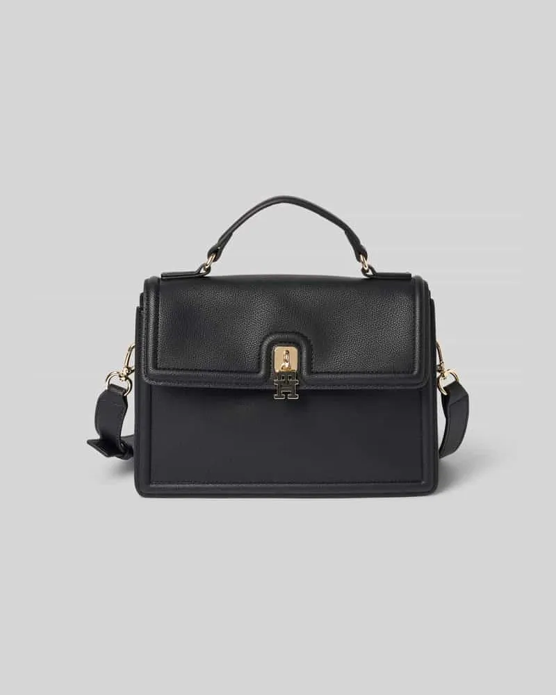 Tommy Hilfiger Crossbody Satchel mit Drehverschluss Black