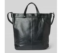 Tote Bag aus reinem Leder mit Label-Detail Modell 'Elvira