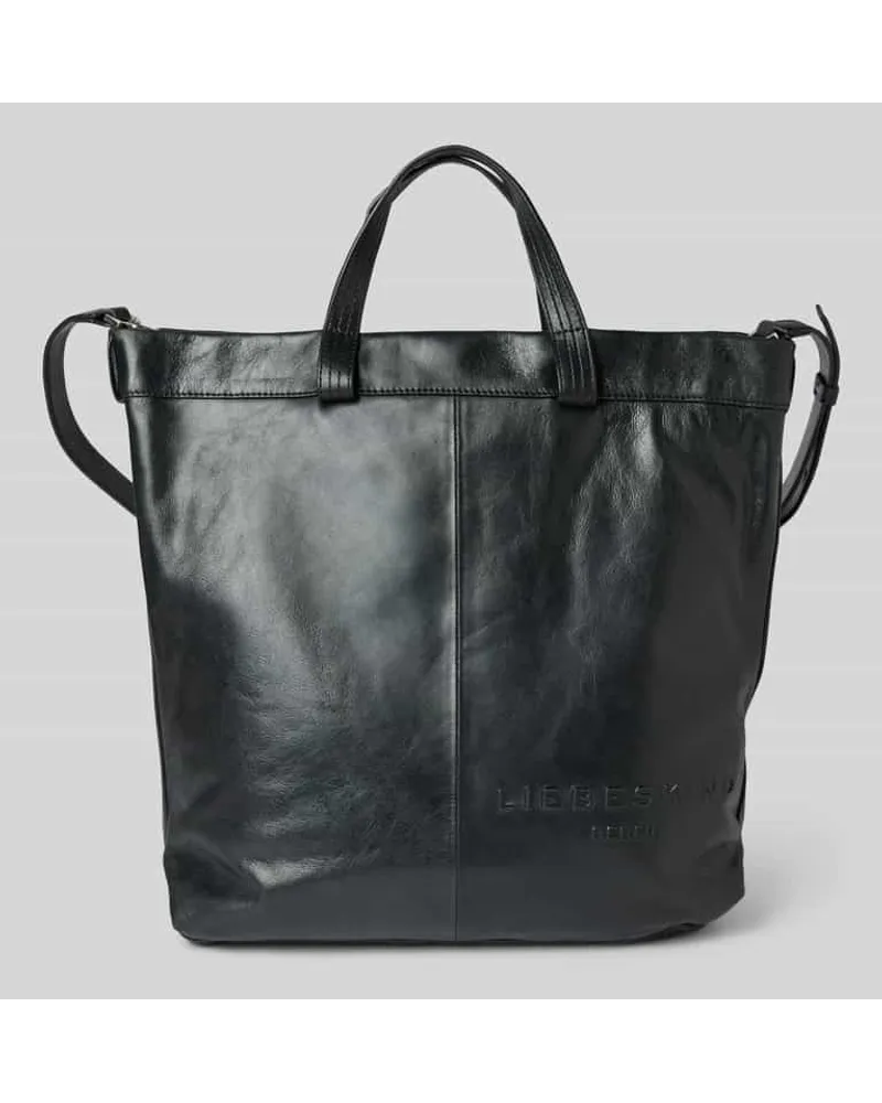 Liebeskind Tote Bag aus reinem Leder mit Label-Detail Modell 'Elvira Black