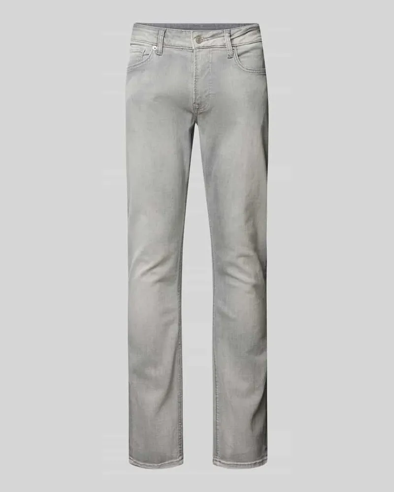 Pepe Jeans Tapered Fit Jeans aus Baumwoll-Mix Modell 'STANLEY Mittelgrau