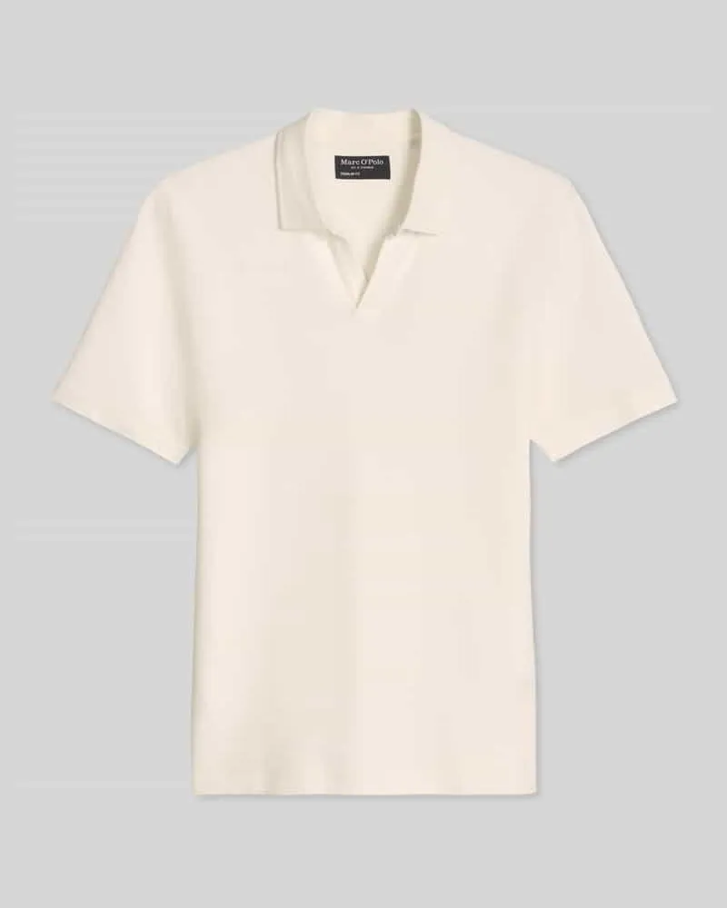 Marc O'Polo Regular Fit Poloshirt aus reiner Baumwolle Offwhite