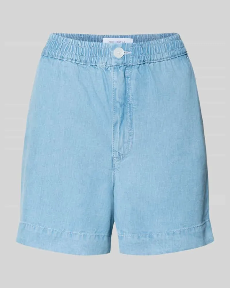 Rich&Royal Shorts aus Lyocell in Denim-Optik Hellblau