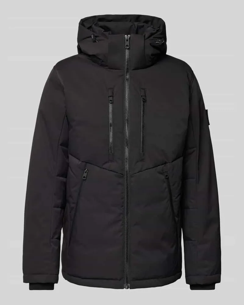 Tom Tailor Funktionsjacke mit Kapuze mit Tunnelzug und Daunen-Entender-Füllung Black
