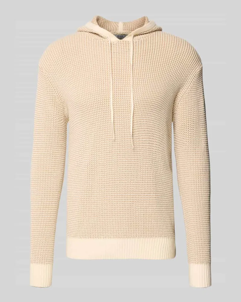 Guess Slim Fit Hoodie mit Viskose-Anteil Modell 'Kem Beige