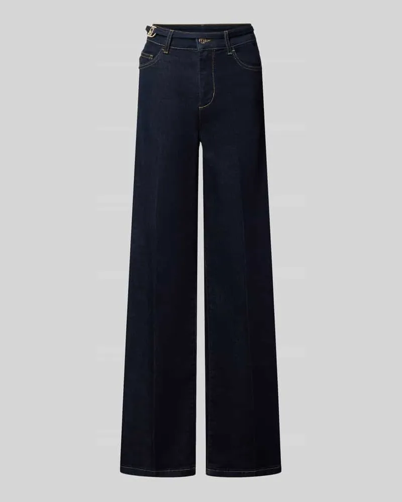 Liu Jo Flared Fit Jeans aus Baumwoll-Mix Dunkelblau