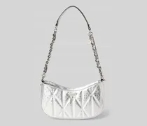 Handtasche mit Label-Detail Modell 'ALDINA