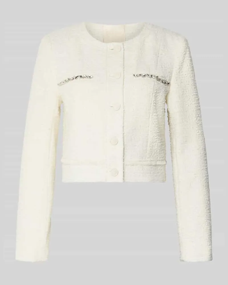 Guess Regular Fit Blazer mit Lanawoll-Anteil Modell 'Clotilde Offwhite