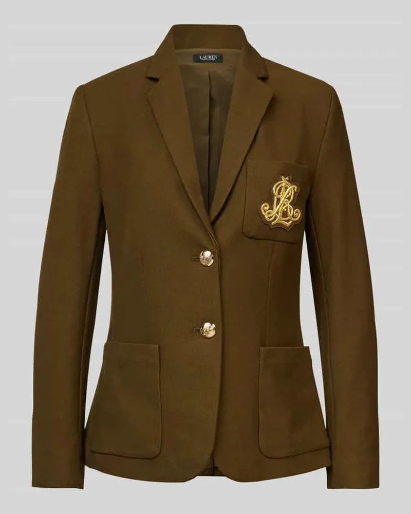 Ralph Lauren Blazer mit Label-Badge Gruen