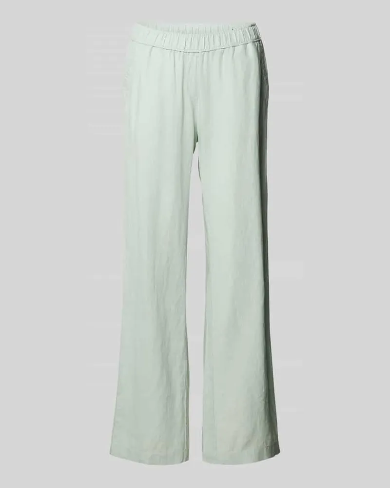 TONI Regular Fit Leinenhose im unifarbenen Design Modell 'Summer Mint