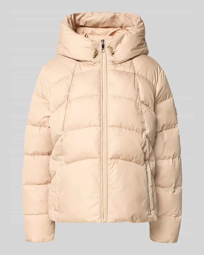 HUGO BOSS Regular Fit Jacke mit Kapuze Modell 'Pepulina Beige