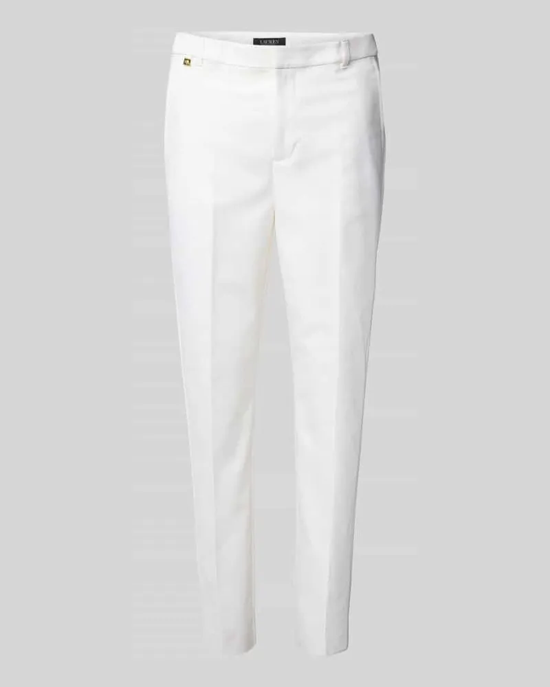 Ralph Lauren Slim Fit Stoffhose mit Label-Detail Modell 'LAKYTHIA Weiss