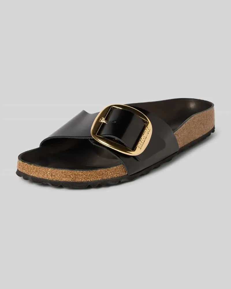 Birkenstock Slides mit Logo-Prägung Modell 'Madrid Black