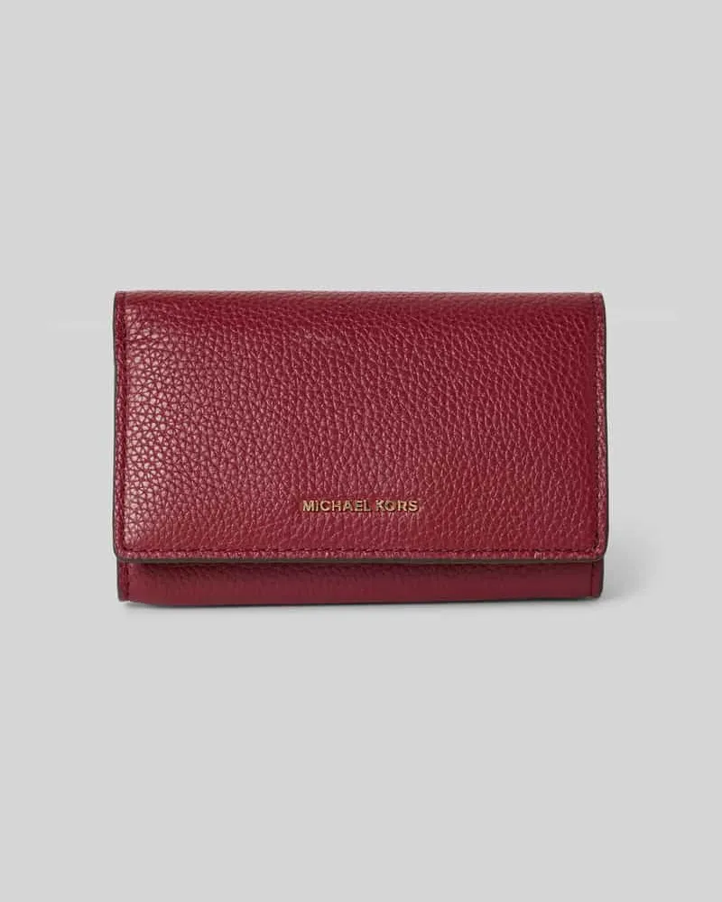 Michael Kors Portemonnaie mit Label-Applikation Modell 'BRYANT Bordeaux