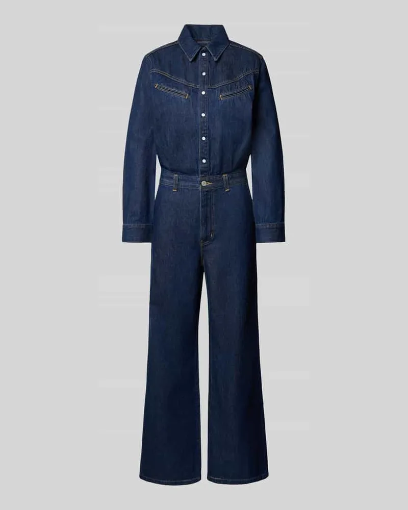 Levi's Jumpsuit mit Knopfleiste Modell 'RINOA Marine