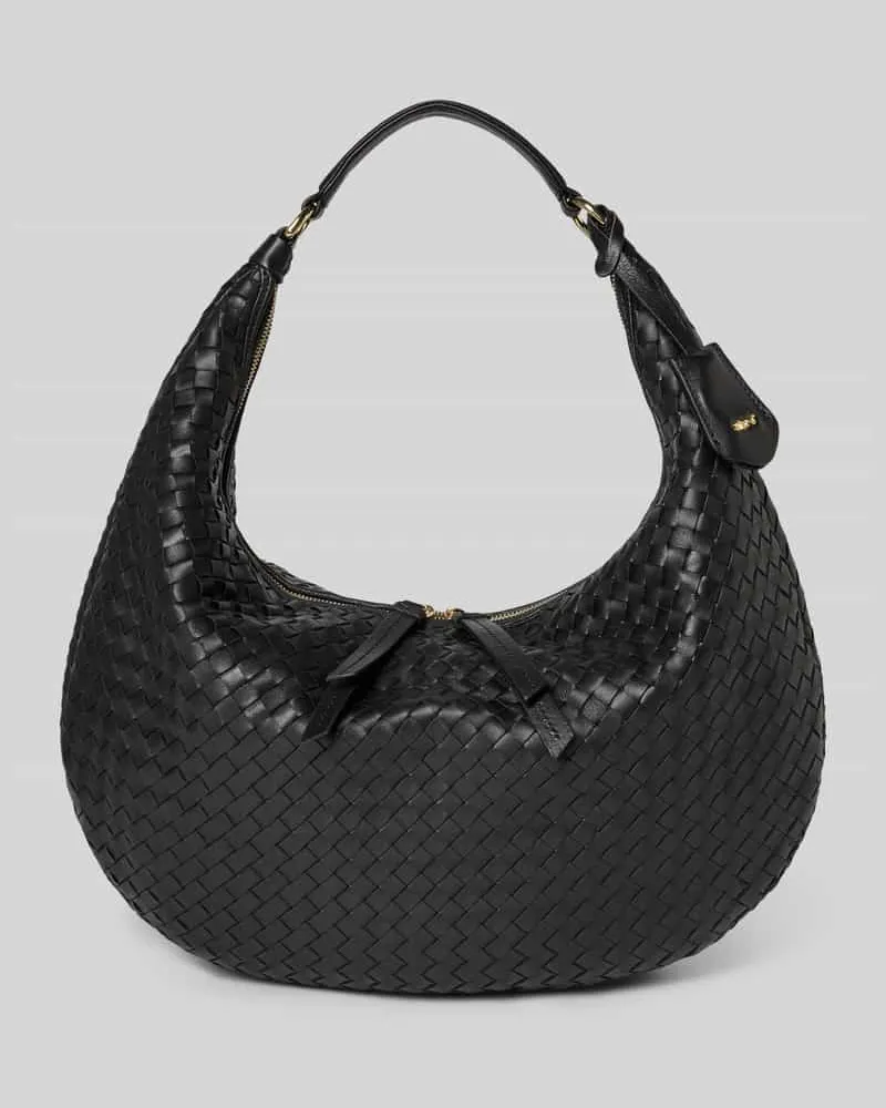 Abro Shoulder Bag mit Strukturmuster Modell 'Nana Black